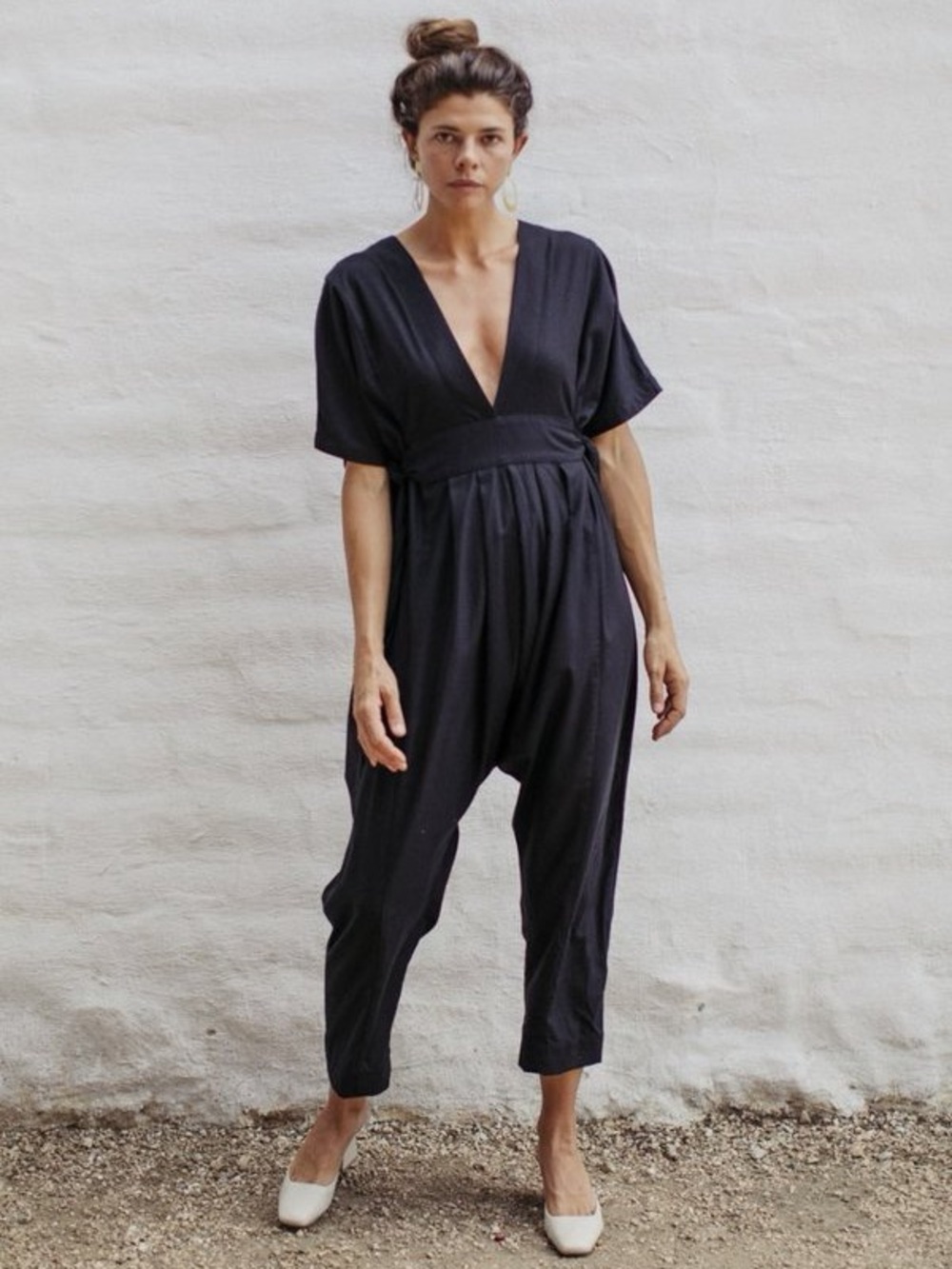 OZMA Cala Natural Silk Jumpsuit. Size S. - Picture 5 of 6